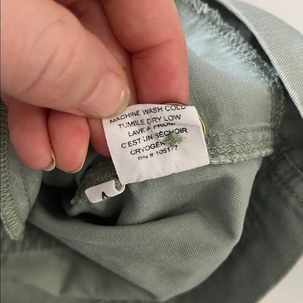 Ulla Johnson Carter Cotton Twill Shorts in Sage Like New Size 4 - Picture 10 of 11